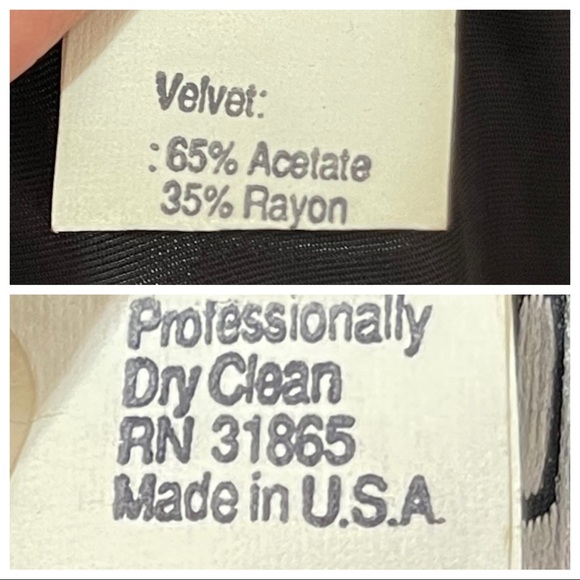 Vintage Julie Duroche for after five sequin velvet peplum dress 80s glam prom - Picture 6 of 9